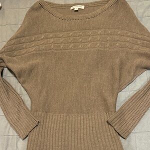 Taupe Crew Neck Sweater